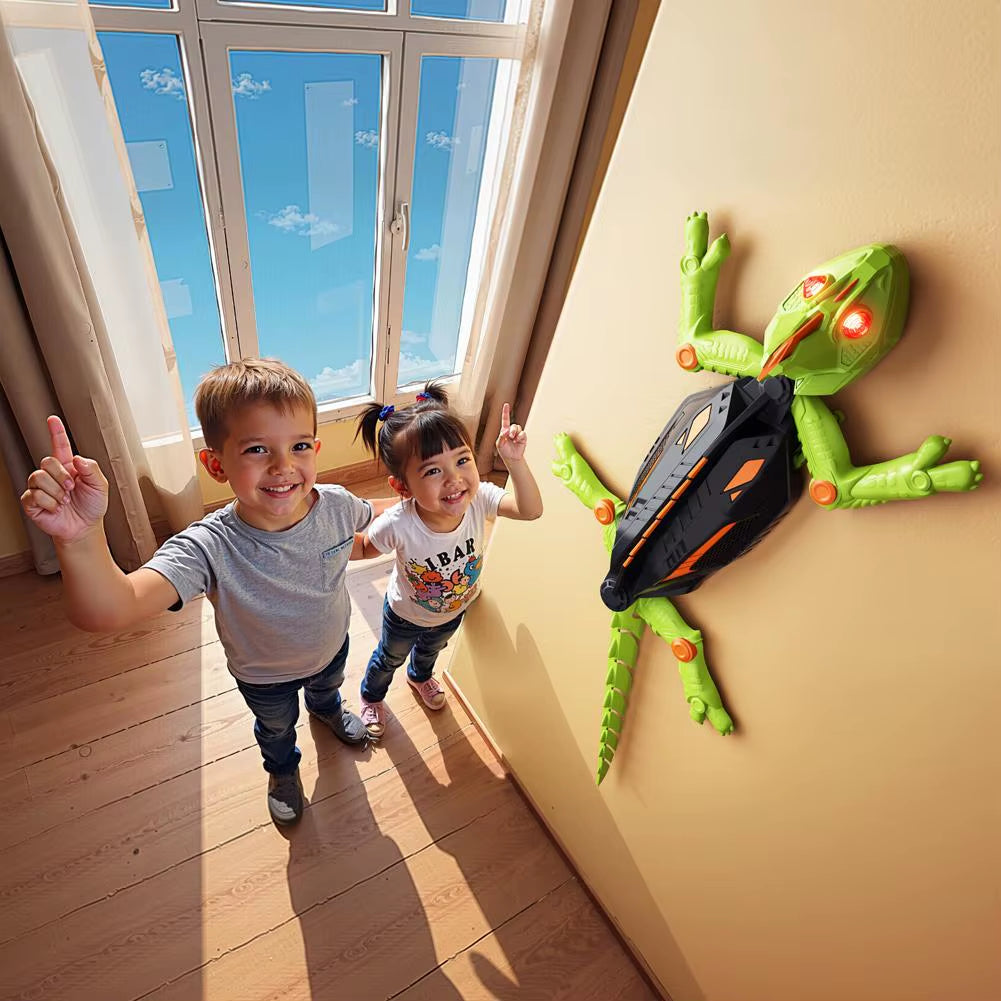 Realistic Biomimetic RC Wall Climbing Lizard Robot Toy, Remote Control Gecko That Climbs Glass & Smooth Walls
